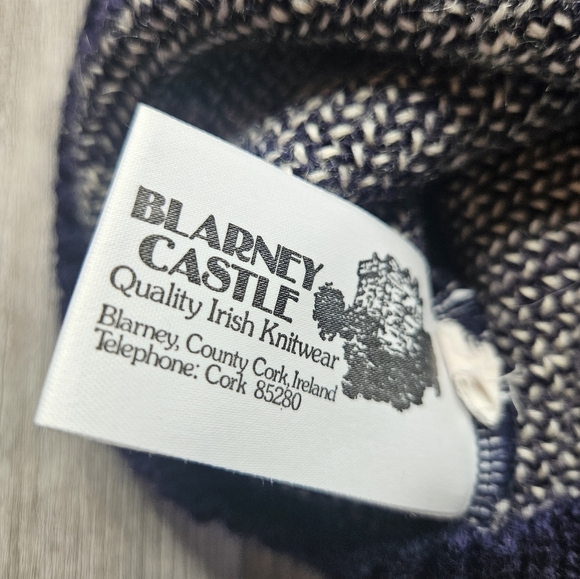 Blarney Castle Designs Sweater Medium Shamrocks Wool Fairisle - Picture 5 of 14